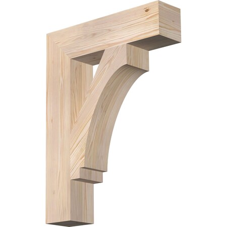 Ekena Millwork Imperial Block Smooth Bracket, Douglas Fir, 5 1/2"W x 24"D x 32"H BKT06X24X32IMP05SDF